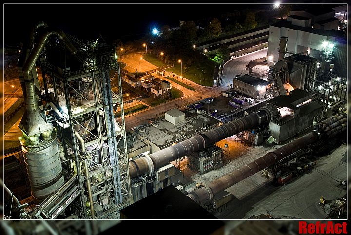cement plant view from overhead